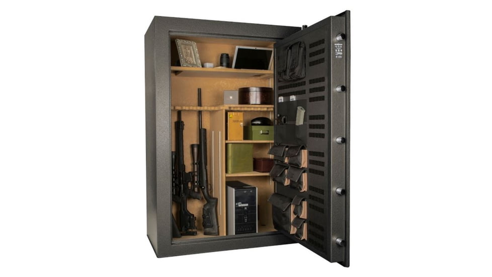 Cannon Safe American Eagle Series Deluxe Safe, HT Charcoal Gray, 48 Gun AE604024-60-H12FEC-16