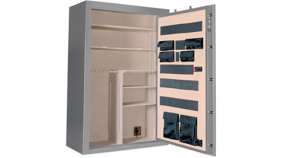 Cannon Safe Armory A64 80 Gun Safe, 72x48x30in - Hammertone Gray/Chrome A64-H2FDC-13