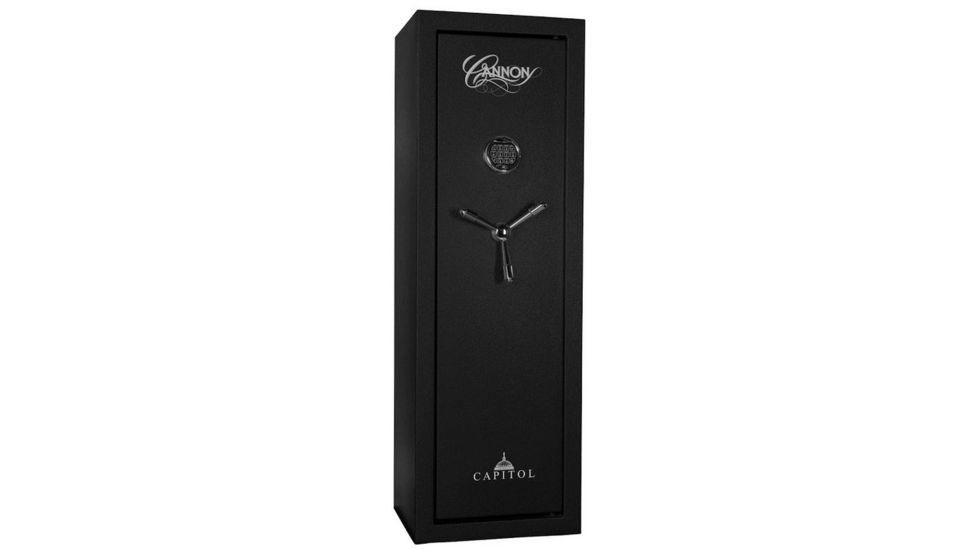Cannon Safe Capitol Series Standard Safe, HT Black, 14 Gun CP551816-NF-H1HEC-16