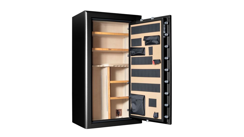 Cannon Safe Commander Safe 36 Gun, Hammertone Black/Chrome, 36 gun CO43-H1FDC-15