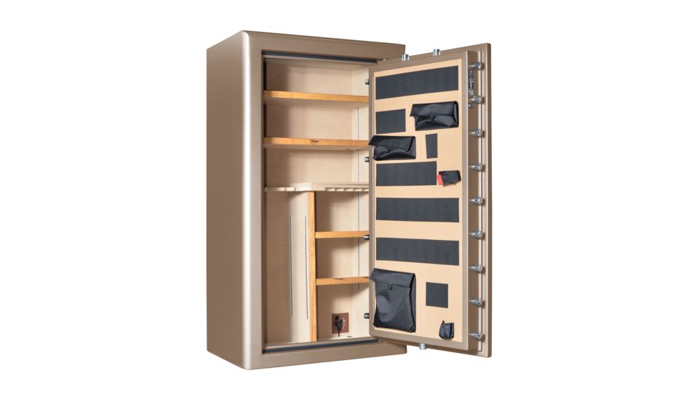 Cannon Safe Commander Safe 36 Gun, Hammertone Beige/Chrome, 36 gun CO43-H3FDC-15