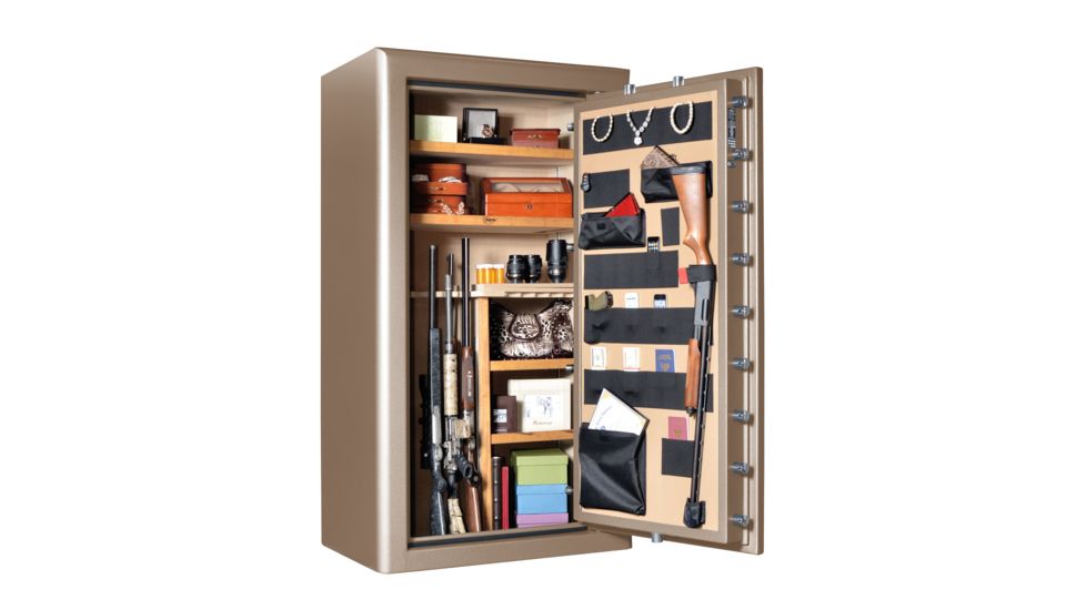 Cannon Safe Commander Safe 36 Gun, Hammertone Beige/Chrome, 36 gun CO43-H3FDC-15