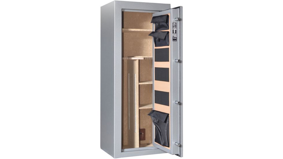Cannon Safe Scout S14 24 Gun Electronic Safe, 59x24x18in - Hammertone Gray/Chrome S14-H2TEC-13