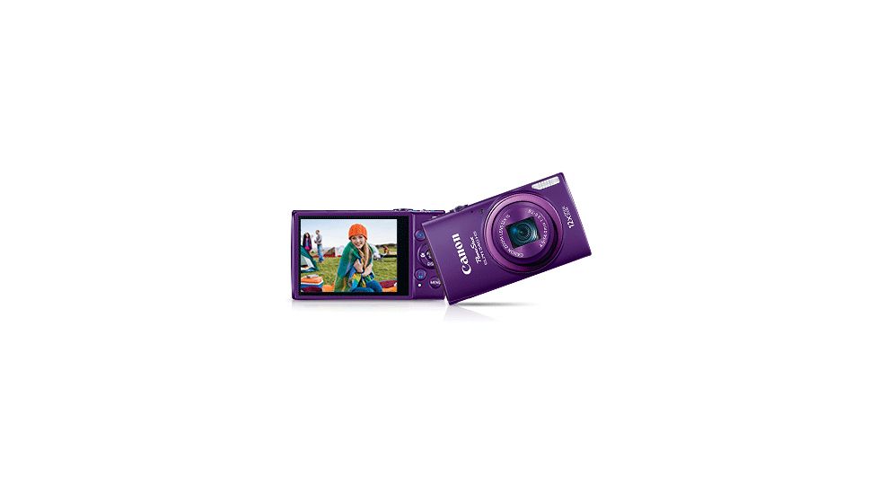 Canon 16MP PowerShot ELPH 340 HS Digital Camera, Purple 9350B001