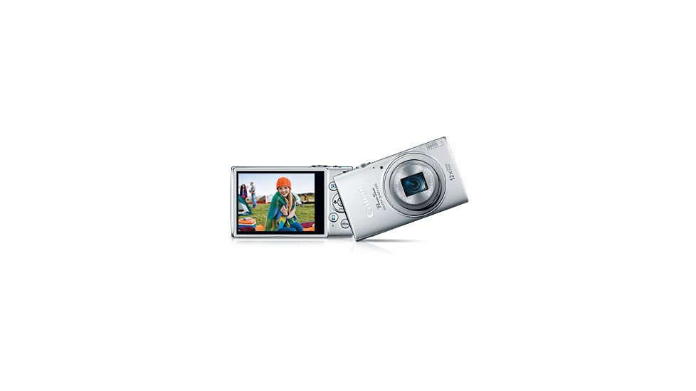 Canon 16MP PowerShot ELPH 340 HS Digital Camera, Silver 9347B001