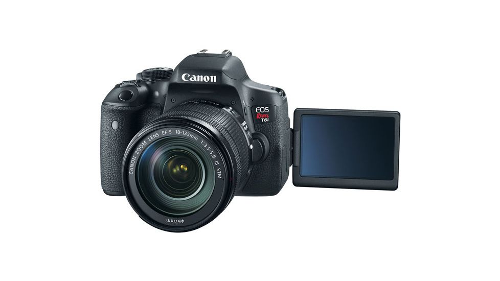 Canon EOS Rebel T6i Camera Kit with EF-S 18in 135mm IS STM Lenses KIT, Black 0591C005