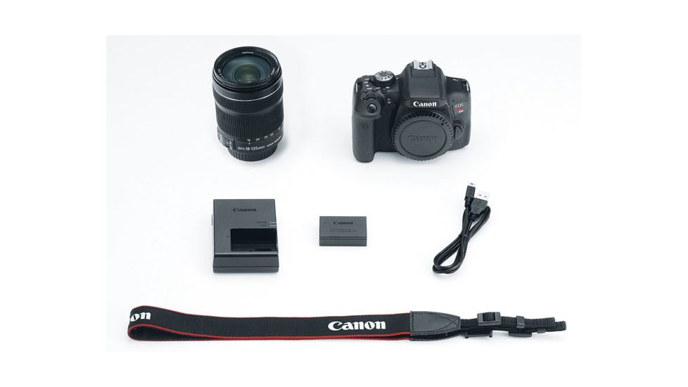 Canon EOS Rebel T6i Camera Kit with EF-S 18in 135mm IS STM Lenses KIT, Black 0591C005