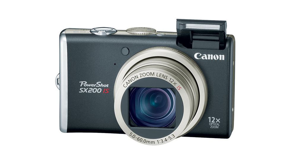 Canon PowerShot SX200 IS 12.1 Megapixel 12x optical zoom Digital Camera Kit Black 3509B001