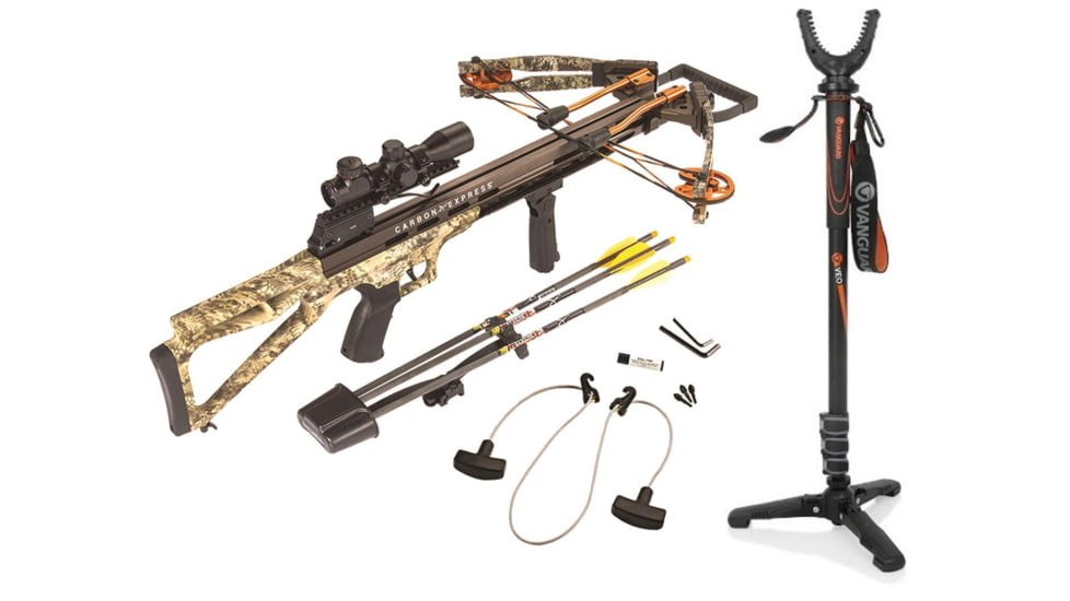 Carbon Express Covert Bloodshed, Crossbow Pkg., 20295 W/ Vanguard Veo Shooting Stick