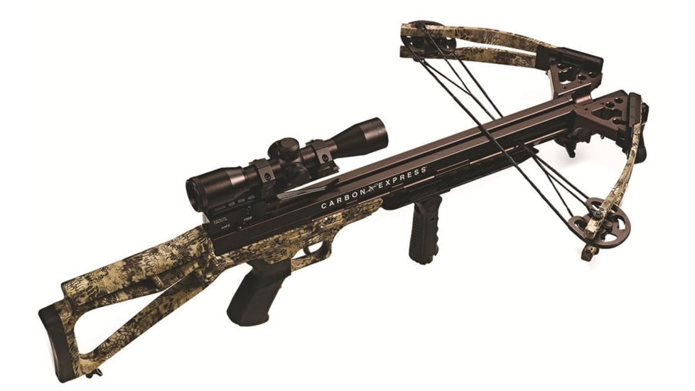 Carbon Express Covert CX-3SL+ Crossbow Package with Deluxe Lighted 4x32mm Scope - Kryptek Highlander Camo, 20254