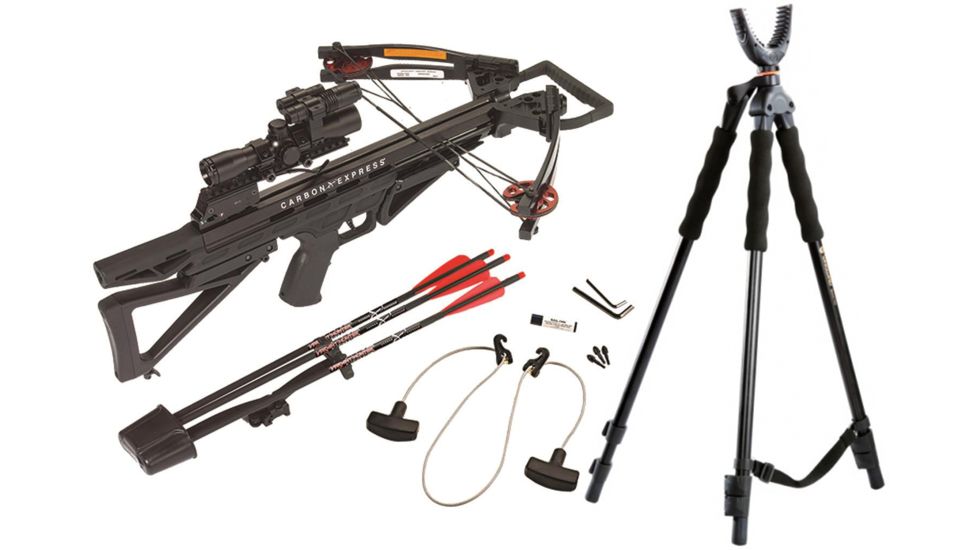 Carbon Express Intercept, Varmint Hunter Crossbow Pkg., 20291 W/ Vanguard Quest Tripod