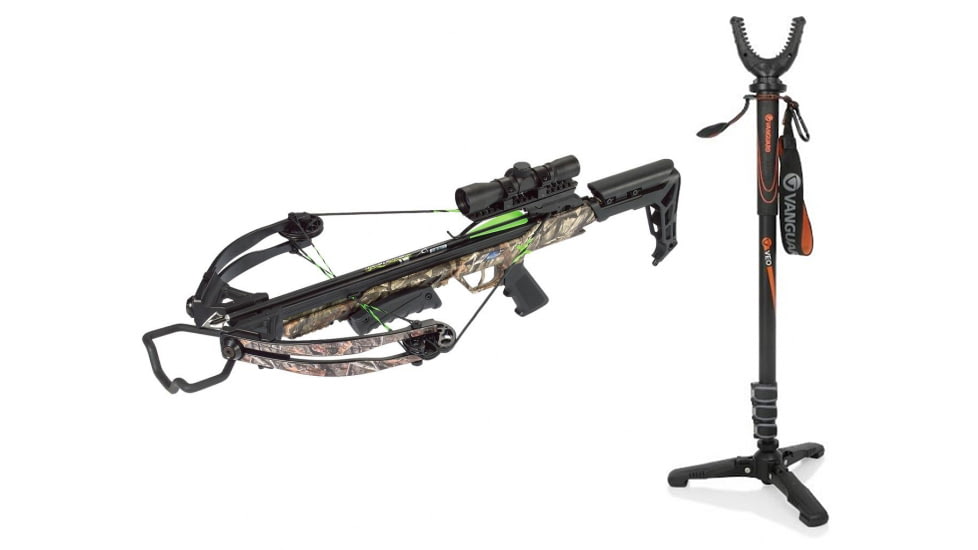 Carbon Express X-Force Blade, Crossbow Pkg. Camouflage, 20240 W/ Vanguard Veo Shooting Stick