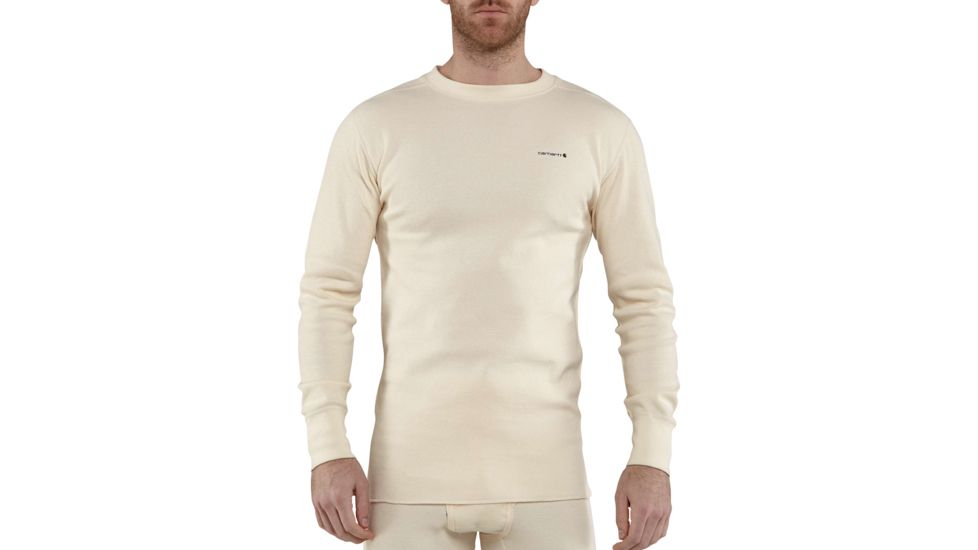 Carhartt Base Force Cotton Super Cold Weather Crewneck Top for Mens, Natural, 2XL/Regular 100639-103-REG-2XL