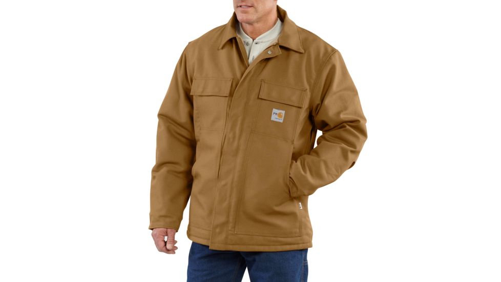 Carhartt Flame-Resistant Duck Traditional Coat, Carhartt Brown, 2XL/Regular 101618-211-REG-2XL
