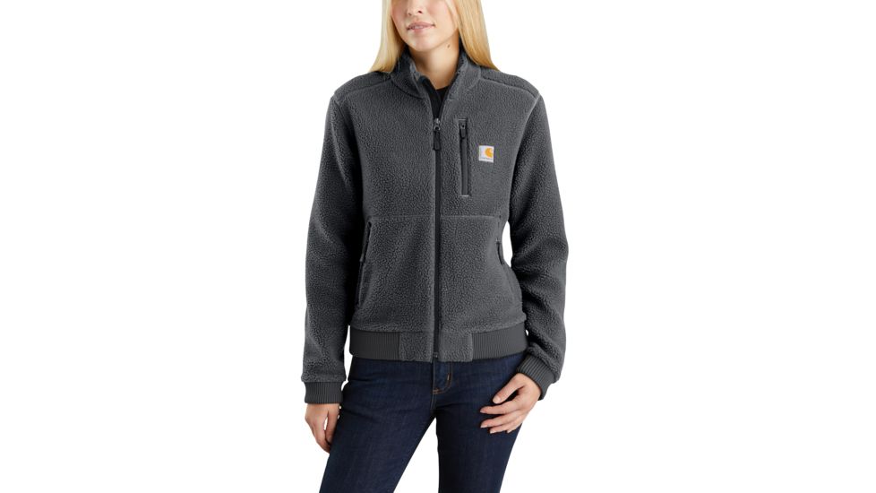 Carhartt High Pile Fleece Jacket - Womens, Shadow, Large, 103913-029-REG-L