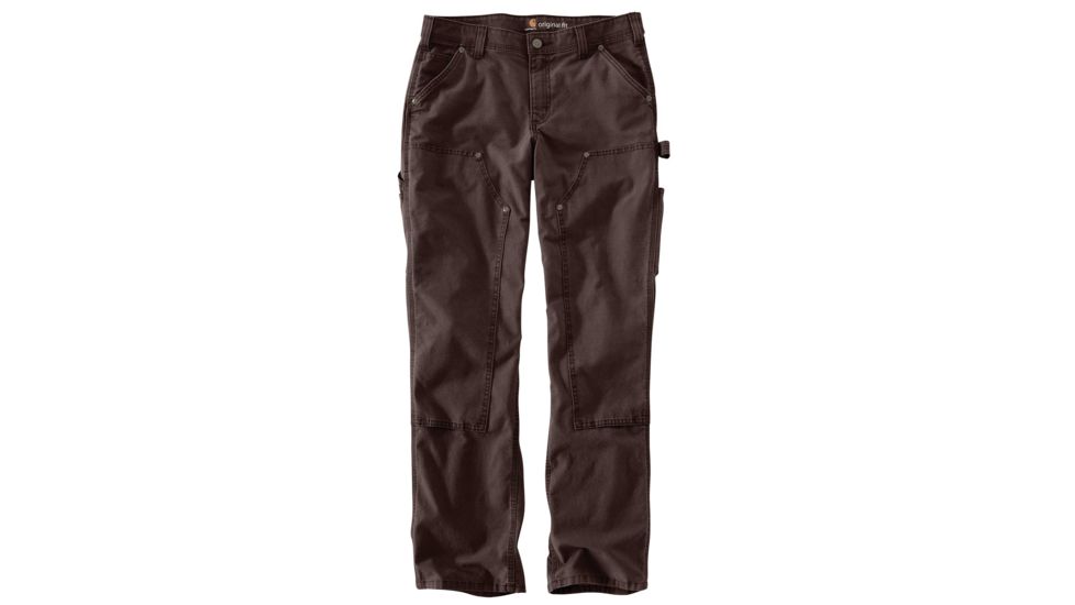 Carhartt Original Fit Crawford Double Flame-Resistant Pant for Womens, Dark Brown, 2/Short 102323-201-SHT-2