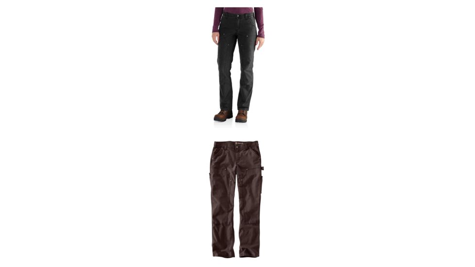 Carhartt Original Fit Crawford Double Flame-Resistant Pant for Womens, Black, Dark Brown