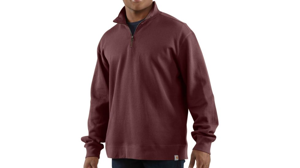 Carhartt Sweater Knit Quarter Zip - Men's-Port-Small