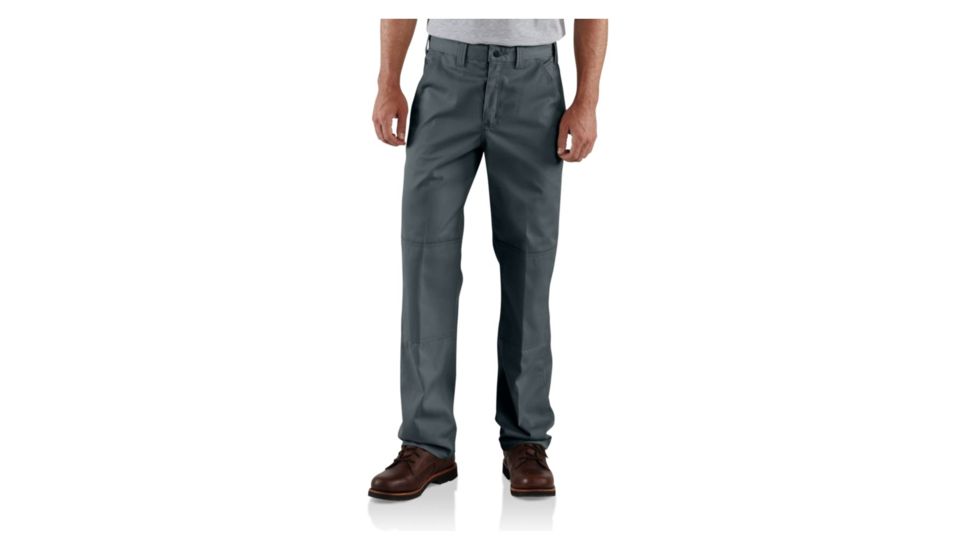 Carhartt Twill Double-Front Work Pant - Men's-Dark Gray-33 Waist-Regular Inseam