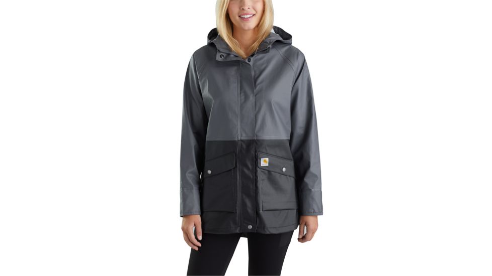 Carhartt Waterproof Rainstorm Coat - Womens, Black, Extra Small, 103615-001-REG-XS