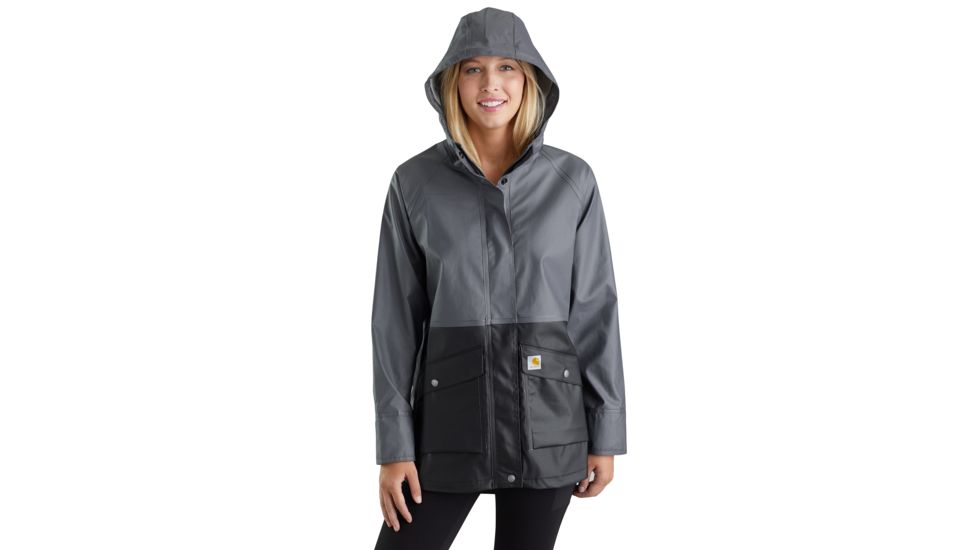 Carhartt Waterproof Rainstorm Coat - Womens, Black, Extra Small, 103615-001-REG-XS