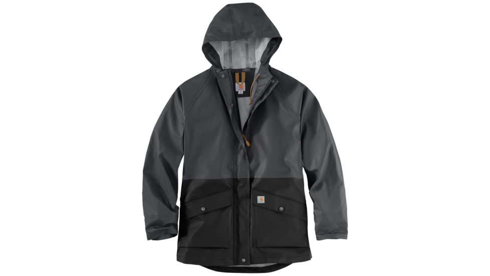 Carhartt Waterproof Rainstorm Coat - Womens, Black, Extra Small, 103615-001-REG-XS
