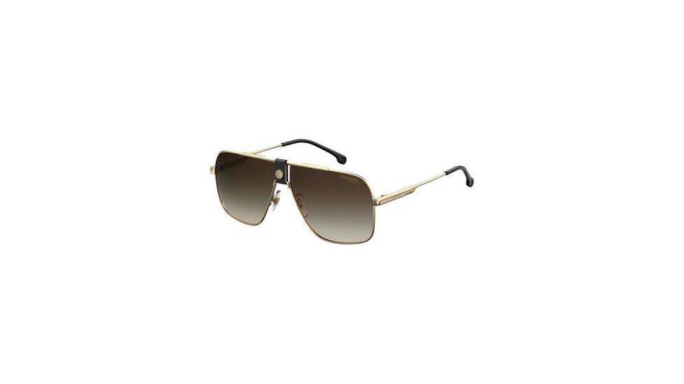 Carrera 1018/S Sunglasses CA1018S-0J5G-HA-6311 - Gold Frame, Brown Gradient Lenses, Lens Diameter 63mm, Distance Between Lenses 11mm