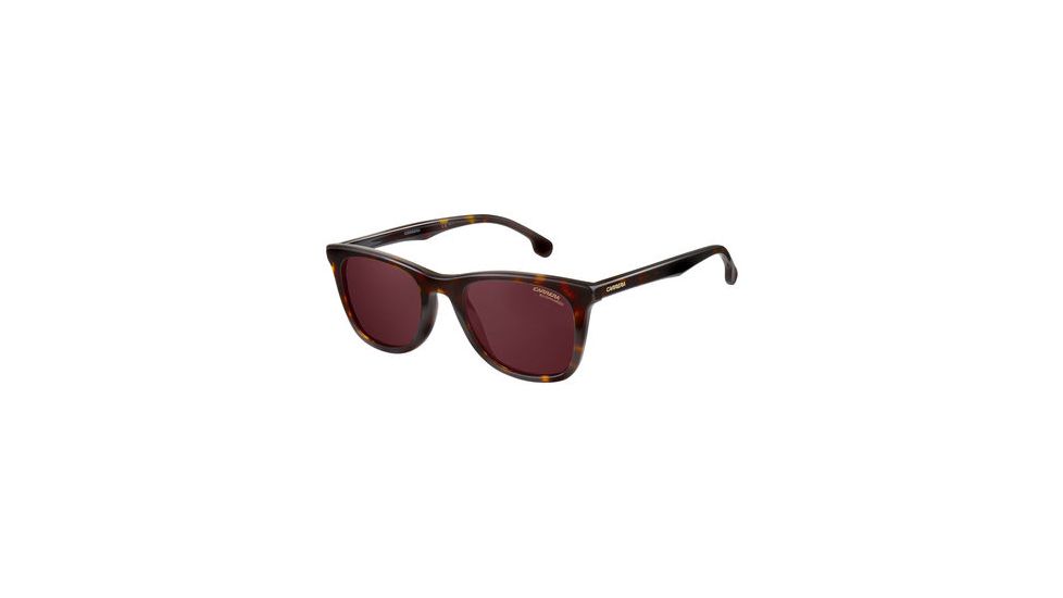 Carrera 134/S Sunglasses CA134S-0086-W6-5122 - Havana Frame, Burgundy Polarized Lenses, Lens Diameter 51mm, Distance Between Lenses 22mm