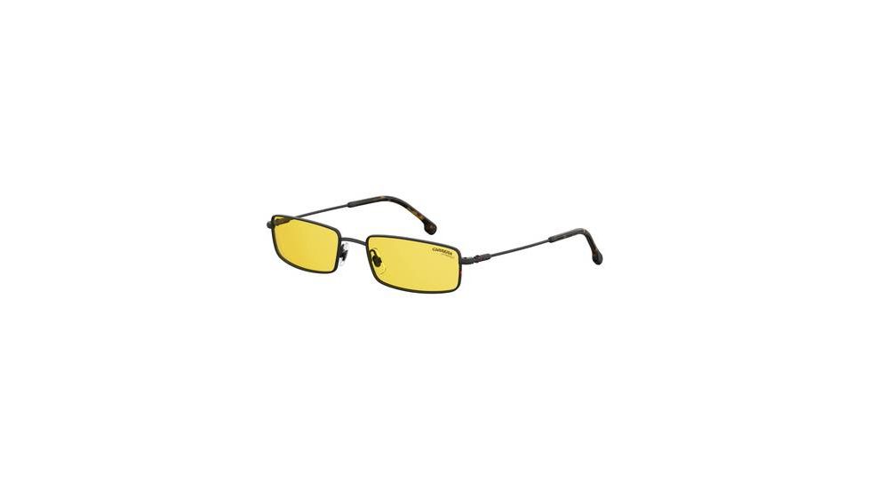 Carrera 177/S Sunglasses CA177S-071C-HO-5518 - Black / Yellow Frame, Clear Mirror Lenses, Lens Diameter 55mm, Distance Between Lenses 18mm
