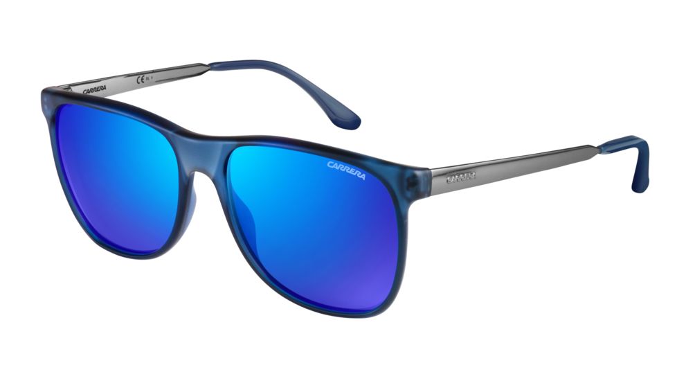 Carrera 6011/S Sunglasses CA6011S-08JY-Z0-5717 - Transparent Blue Frame, Ml Blue Lenses, Lens Diameter 57mm, Distance Between Lenses 17mm