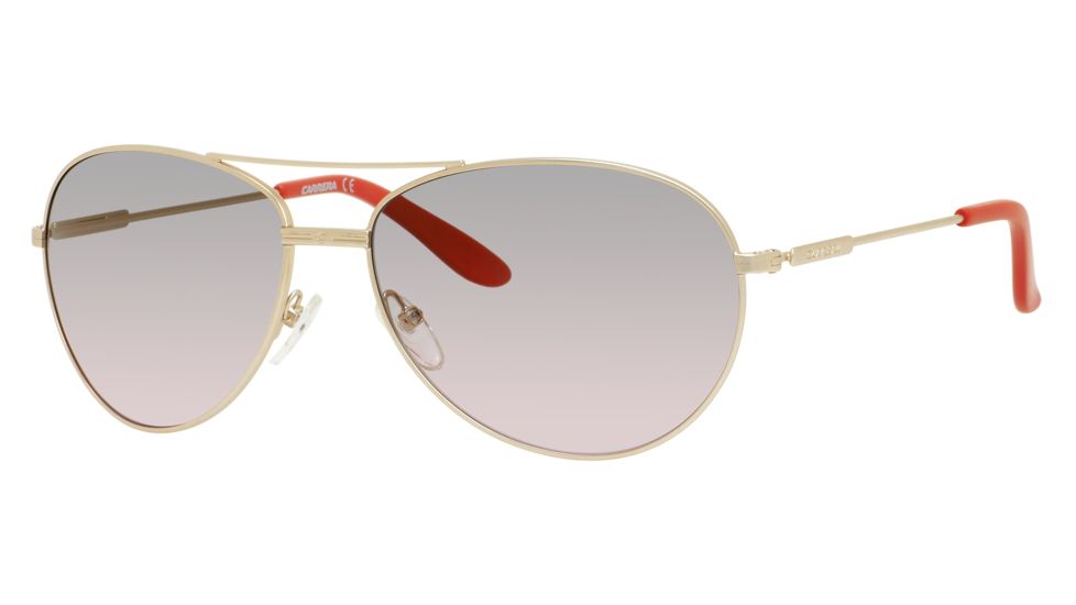 Carrera 69/S Sunglasses CA69S-0AOZ-UZ-6015 - Semi Matte Gold Frame, Red Mirror Lenses, Lens Diameter 60mm, Distance Between Lenses 15mm