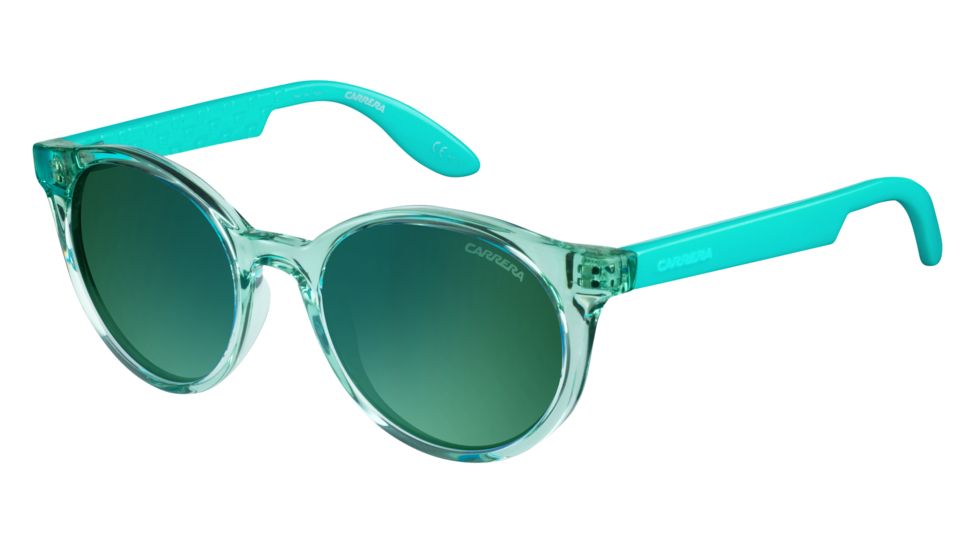 Carrera Carrerino 14/S Sunglasses CARRE14S-0KRD-Z9-4618 - Aquamarine Frame, Green Multilayer Lenses, Lens Diameter 46mm, Distance Between Lenses 18mm