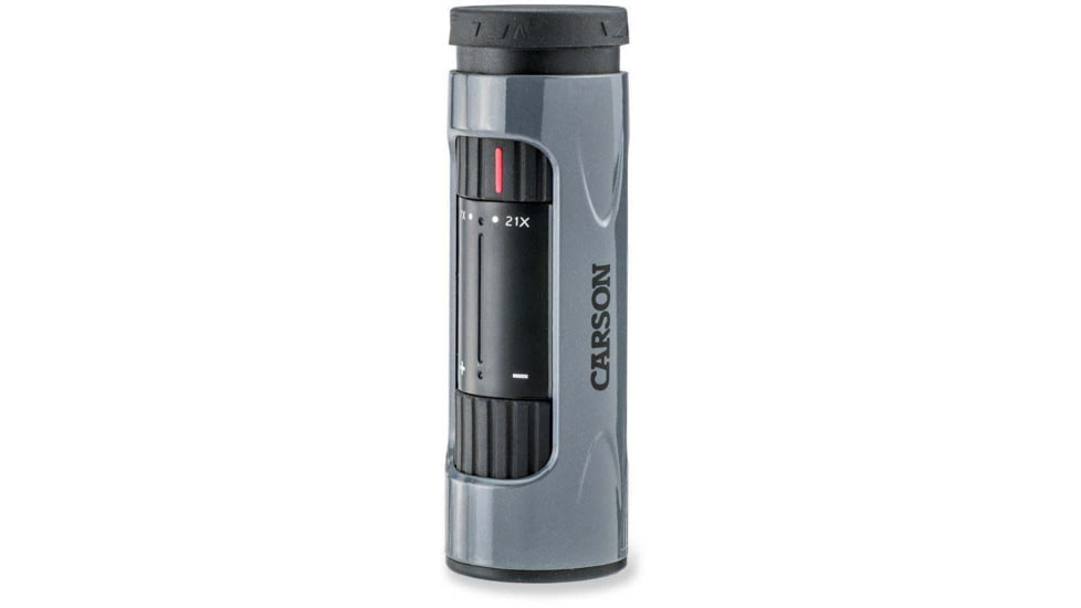 Carson 7-21x21mm MonoZoom Monocular, 120-152 degrees, Gray, ZM-721