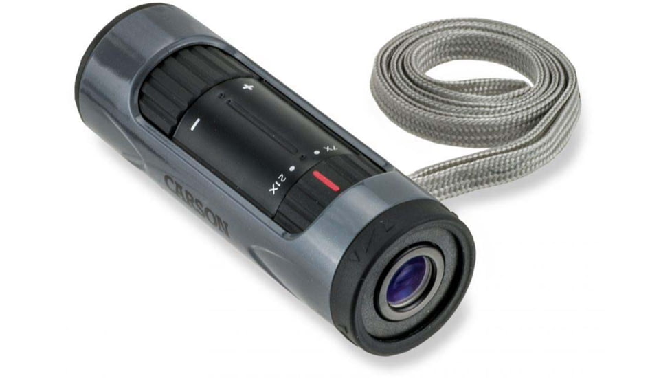 Carson 7-21x21mm MonoZoom Monocular, 120-152 degrees, Gray, ZM-721