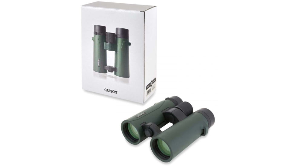 Carson 8x42mm RD Series Binocular w/Hard Protective Case, Green, RD-842