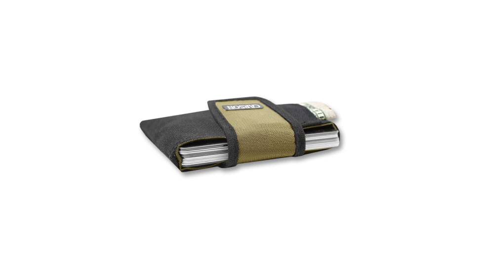 Carson Compact Travel Wallet, Black/Olive, EW-10OL