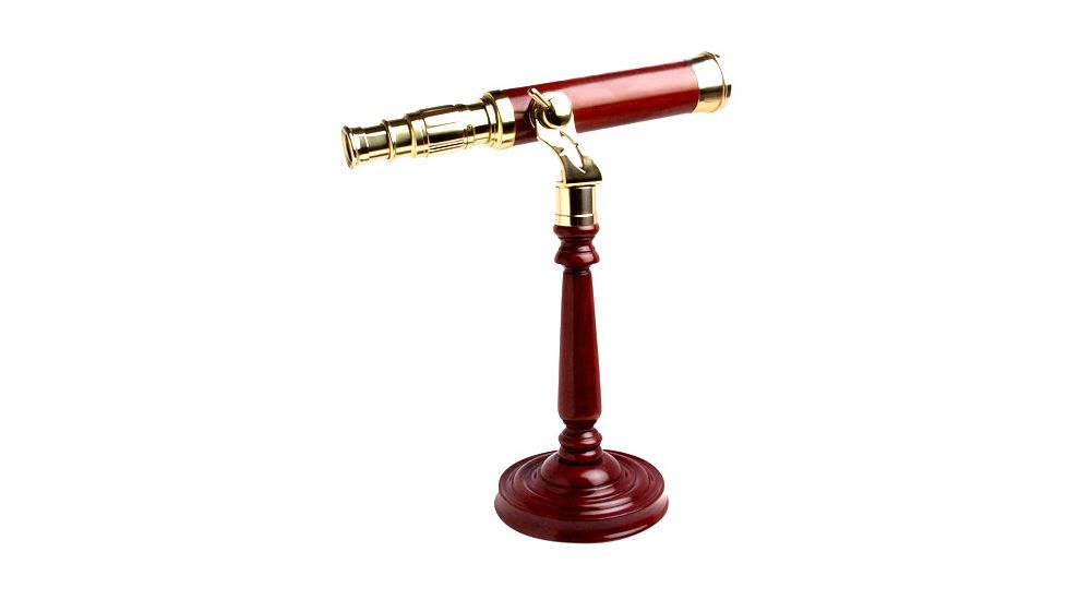 Carson 20x40mm Brass and Mahogany Telescope