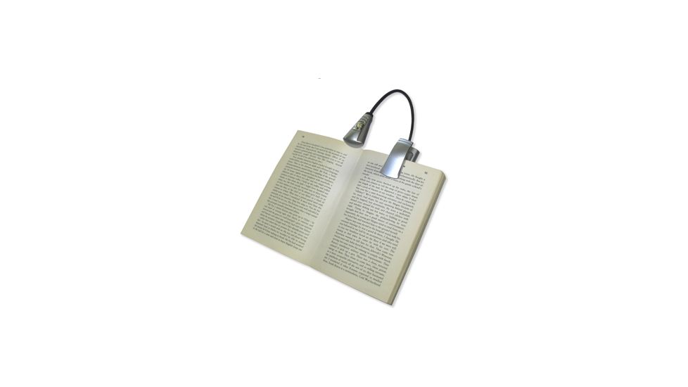 Carson FlexNeck Ultra-Bright Fully Adjustable LED Book Light, Silver, FL-55