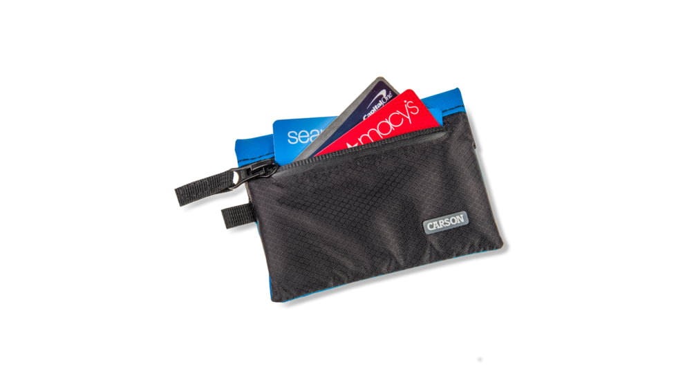 Carson Floating Wallet, Black/Blue, 4.5X.7X3.4, EW-20BU