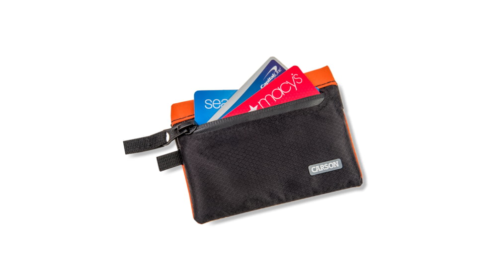 Carson Floating Wallet, Black/Orange, 4.5X.7X3.4, EW-20OR