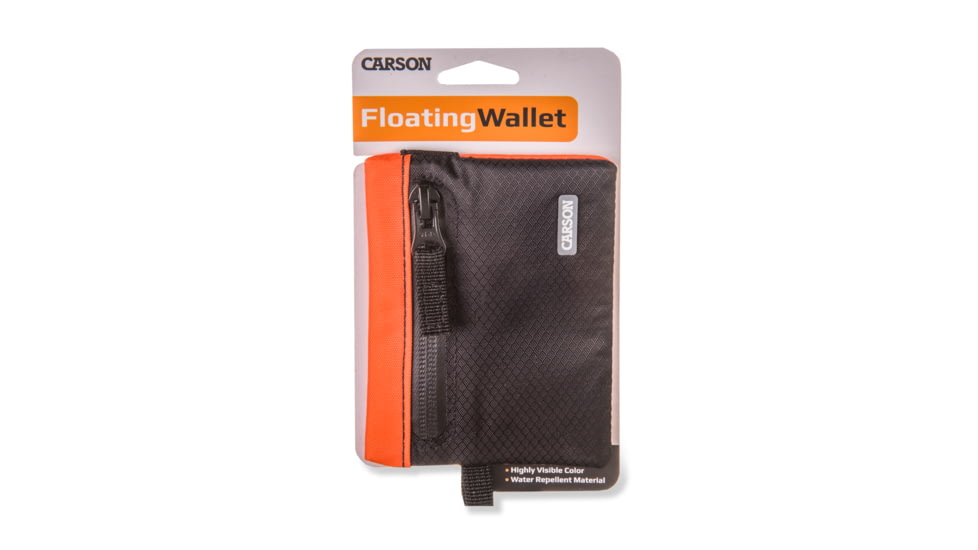 Carson Floating Wallet, Black/Orange, 4.5X.7X3.4, EW-20OR