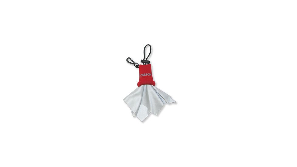 Carson Stuff-It Microfiber Lens Cloth, Red SN-50RE