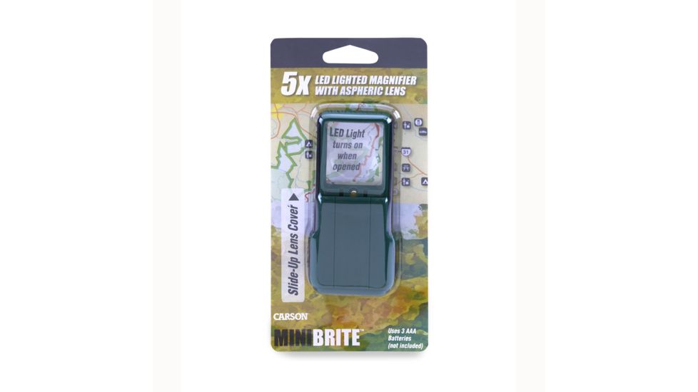 Carson MiniBrite Hand Held Magnifier Loupe, Green OD-95