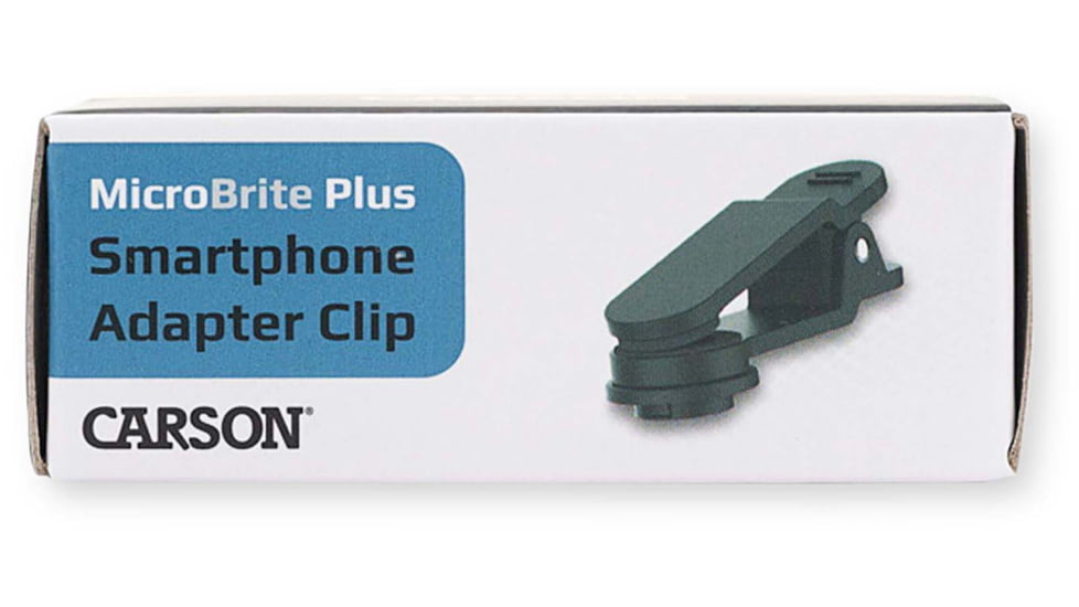 Carson Optical MicroBrite Plus Smartphone Adapter Clip, Gray, 2.6 in x 0.9 in x 0.7 in, MM-310
