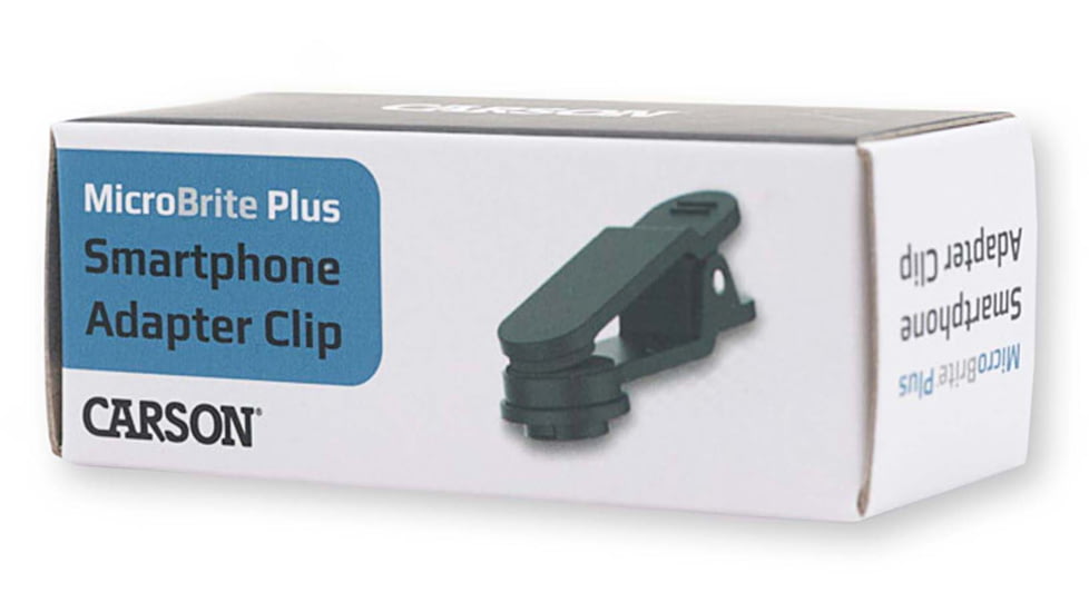 Carson Optical MicroBrite Plus Smartphone Adapter Clip, Gray, 2.6 in x 0.9 in x 0.7 in, MM-310