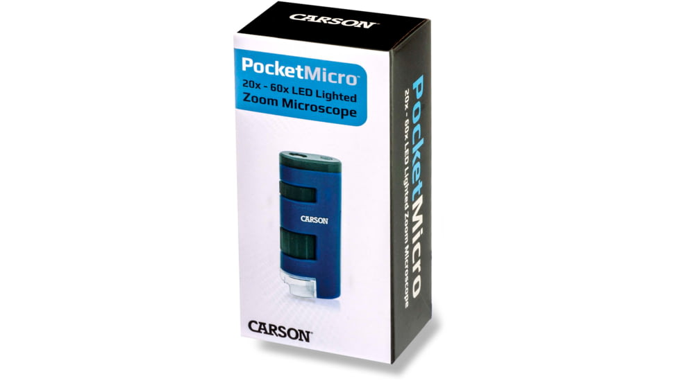 Carson Optical PocketMicro, 20-60x Power Microscope,Blue, MM-450