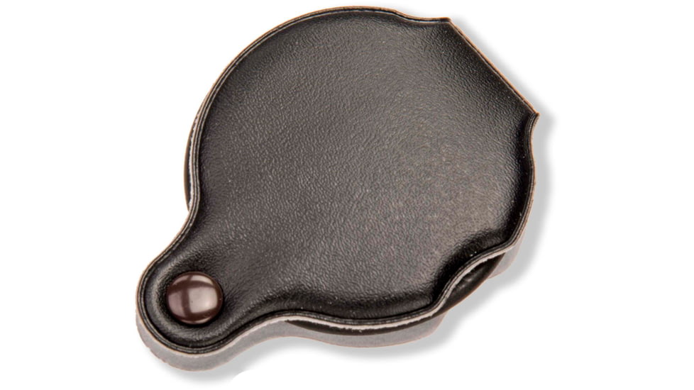 Carson Slide-OpenGlass Magnifier 4x w/Attached Case, Black, Small, GN-11