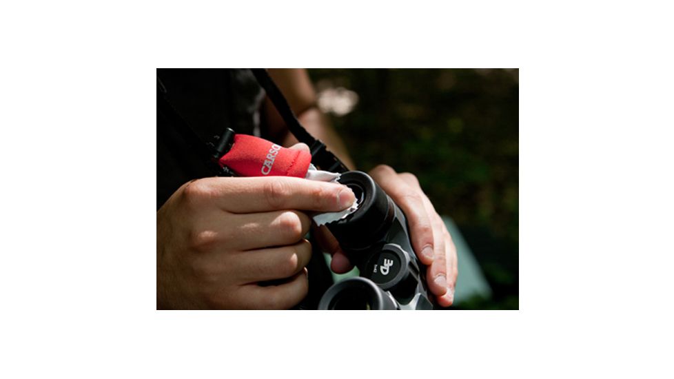 Carson Stuff-It Microfiber Lens Cloth, Red SN-50RE