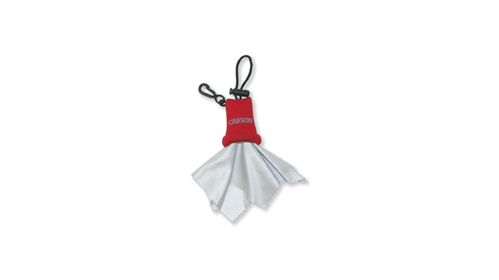 Carson Stuff-It Microfiber Lens Cloth, Red SN-50RE
