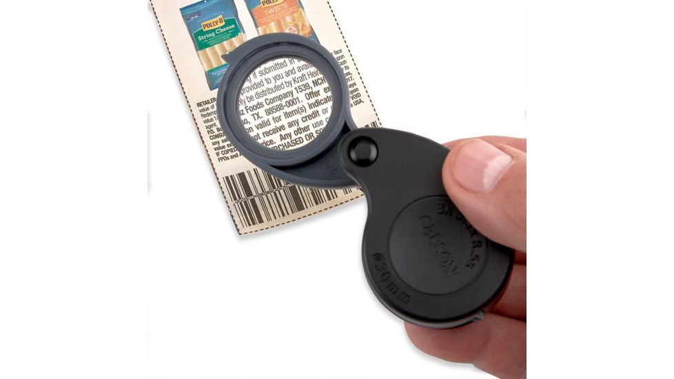 Carson TriView 3x / 5.5x / 8.5x Folding Loupe Magnifier